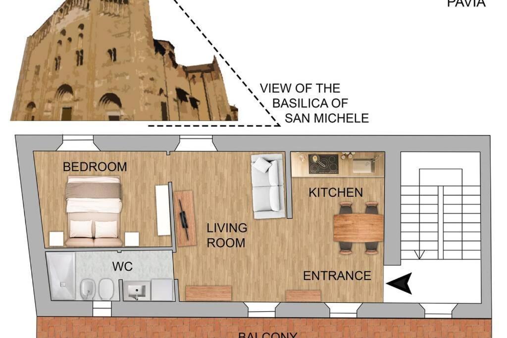 Maison Marina_Pavia San Michele Centro Storico المظهر الخارجي الصورة